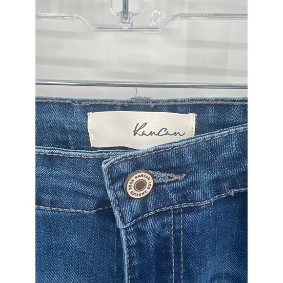 KanCan Midrise Supper Skinny Jeans Womens Size 9/28 NWT Medium Wash Whiskering - Picture 3 of 11
